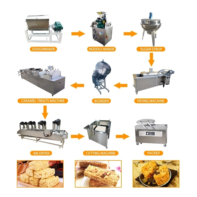 Automatic Cereal Bar Candy Bar Cereal Bar Machine Snickers Bar with Nuts Inside Production Line