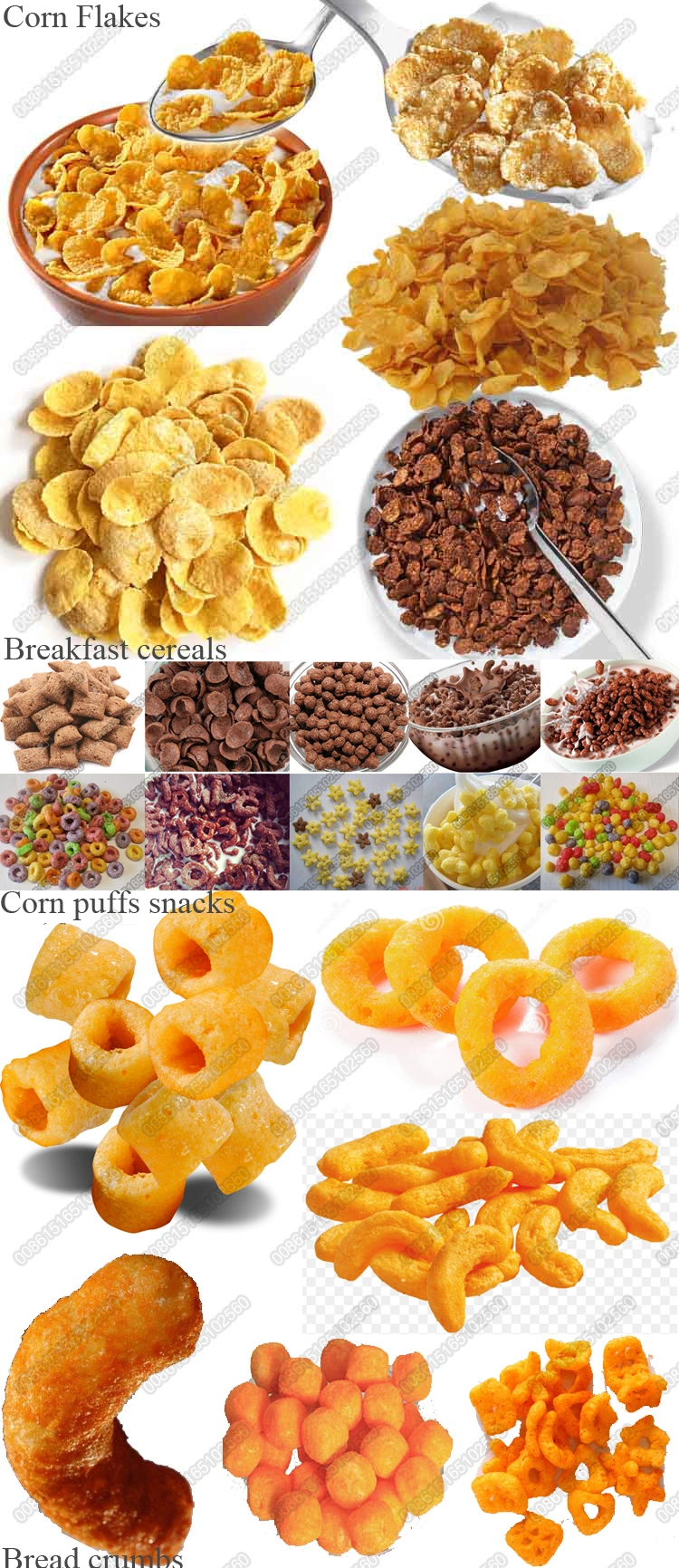 Saibainuo Corn Puffs Cereals Sticks Snacks Cheese Ball Making Machine Breakfast Cereals Corn Flakes Making Machine