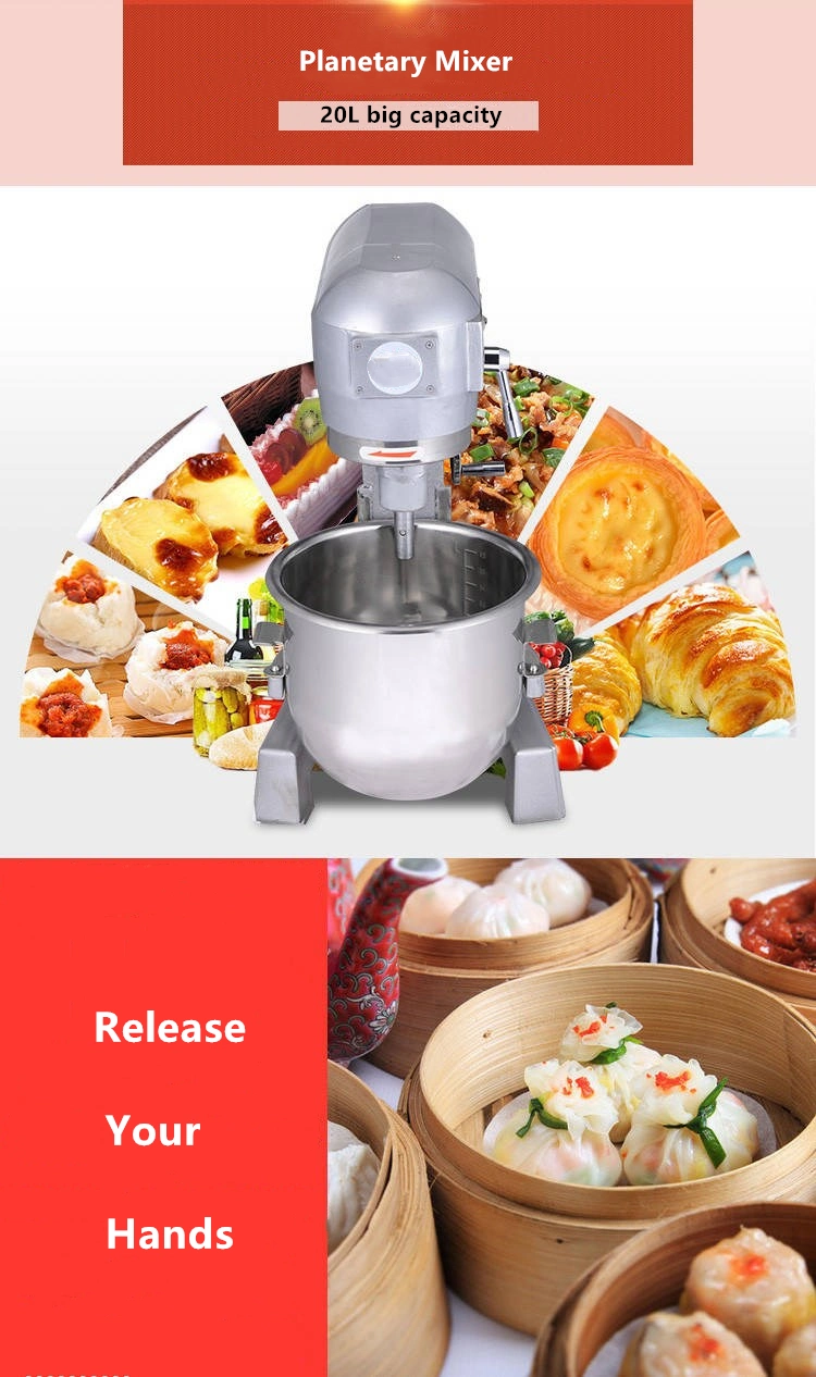 Commercial Food Mixer Multifunctional Spiral Cookie Flour Fork Dough Mixer Food Processor with Mixer Grinder