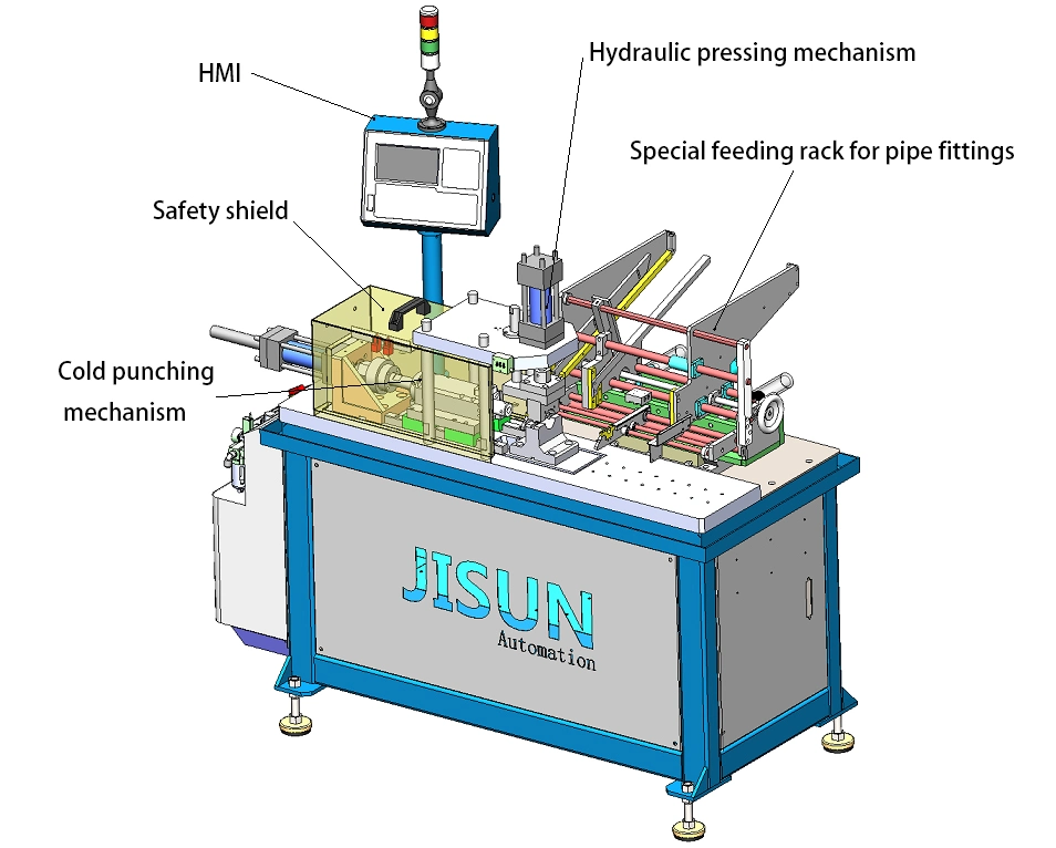 CNC Automatic Straight Punching Tube End Forming Machine Straight Punching Pipe End Forming Machine