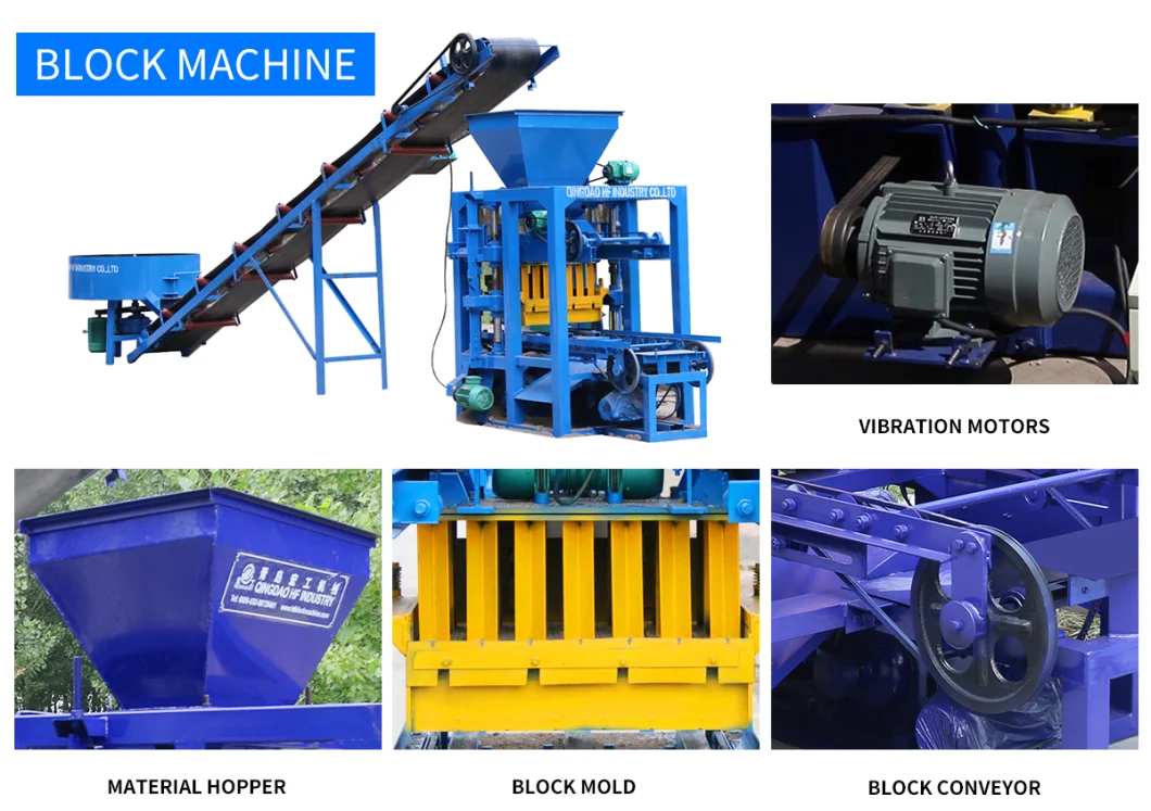 Qt4-25 Block Making Machine Brick Making Machine Cement Block Making Machine