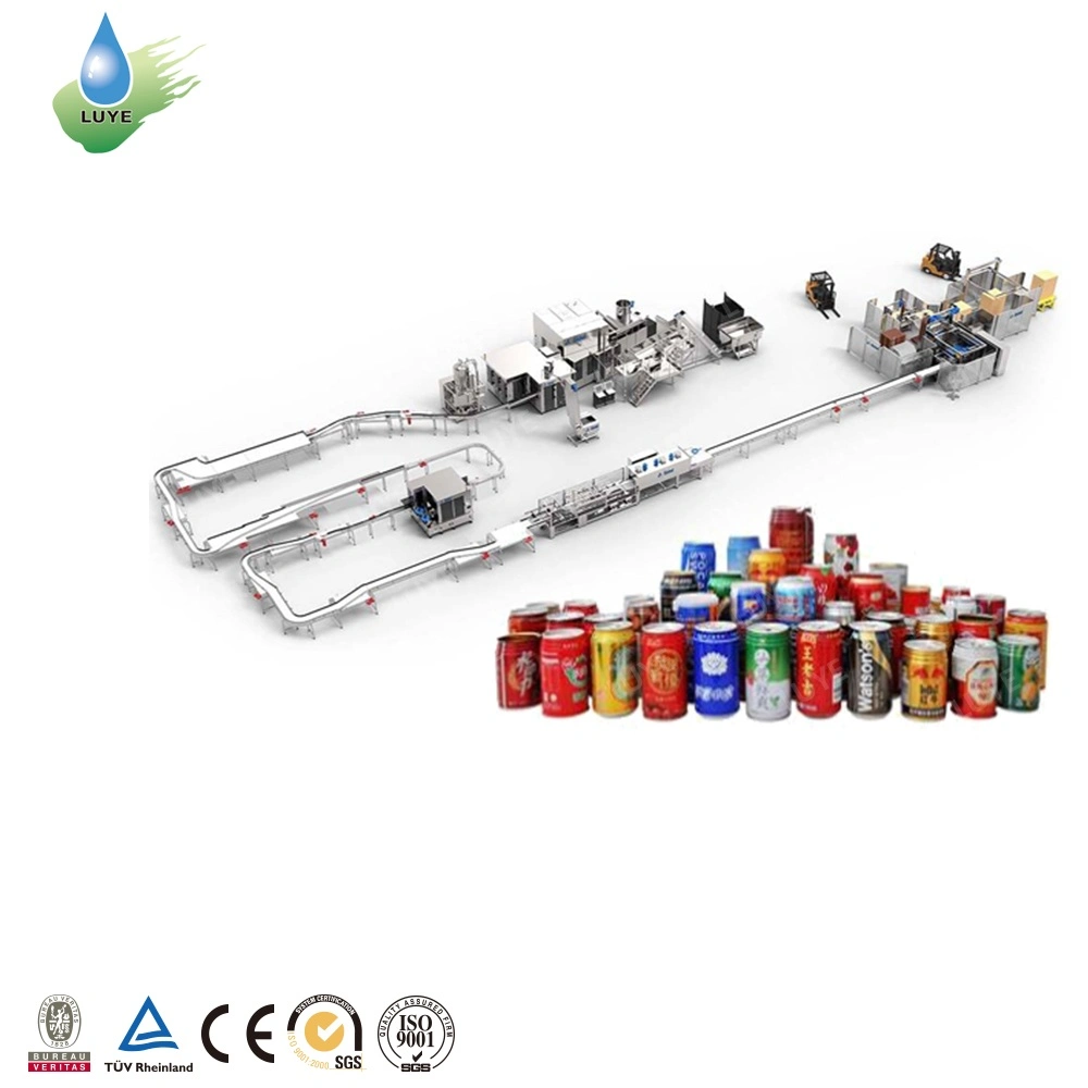 2019 New Aluminum Beverage Cans Energy Drink Making Machine/Filling Machine/Production Line