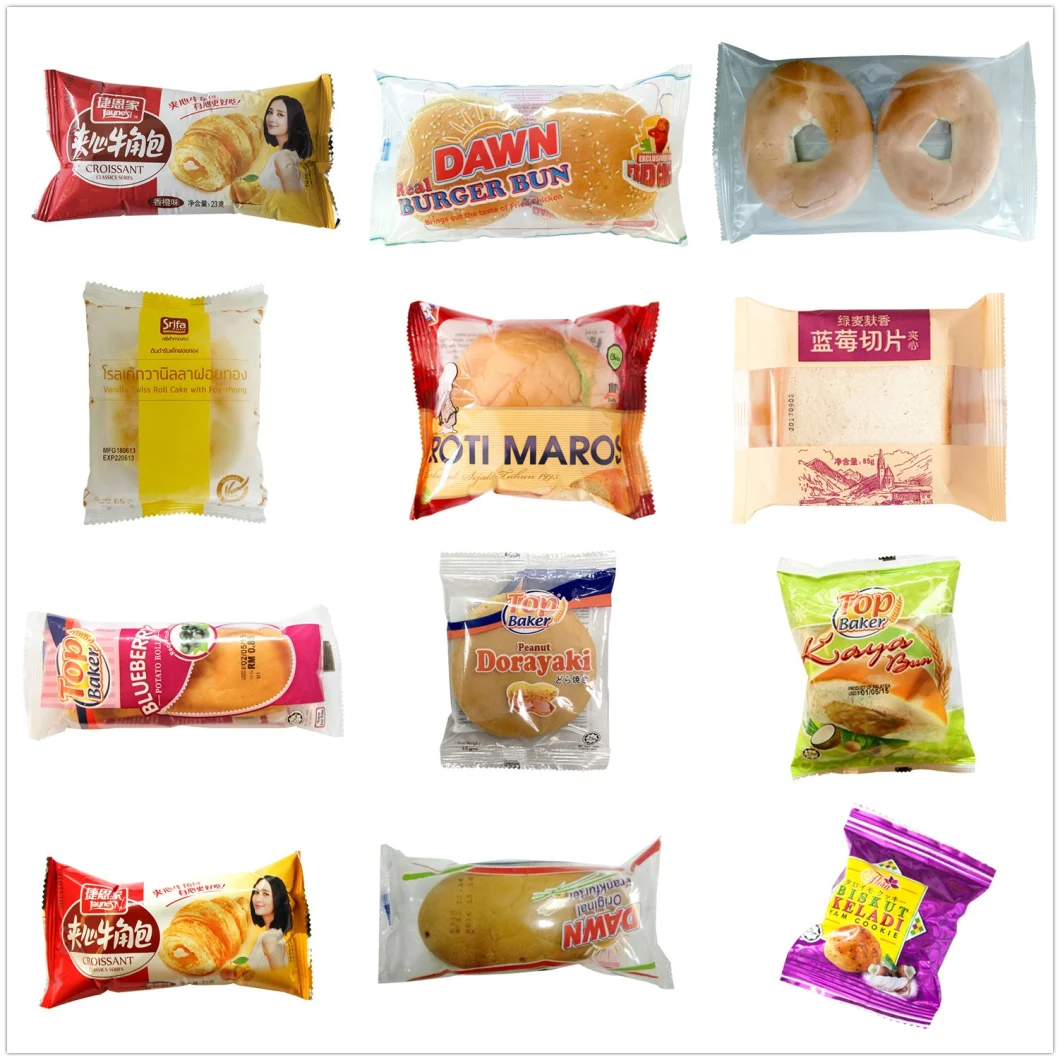 Automatic Burger Bun Packaging Food Machine Bakery Automatic Food Packaging Machine