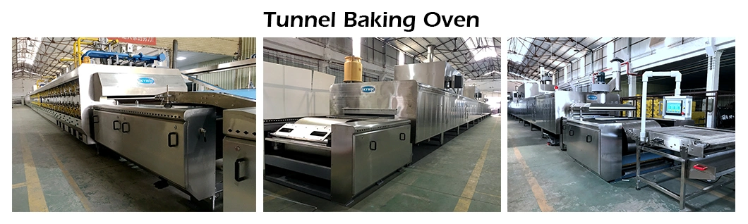 PLC Control Biscuit Making Machine Cookie Production Line Marie Biscuit Forming Machine