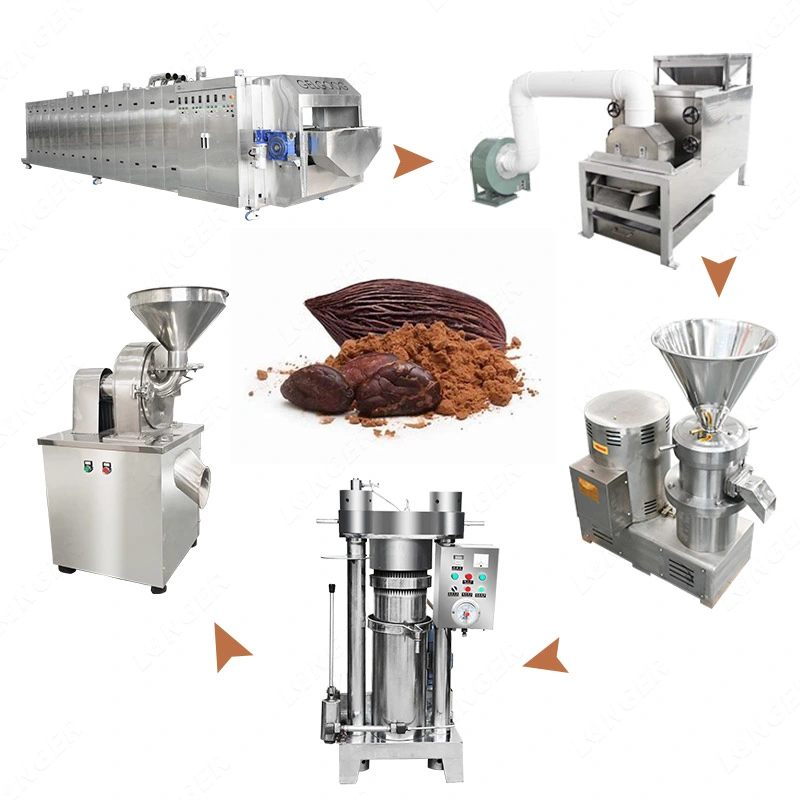 100-300kg/H Cocoa Butter Cream Making Machine Industrial Cocoa Butter Processing Plant