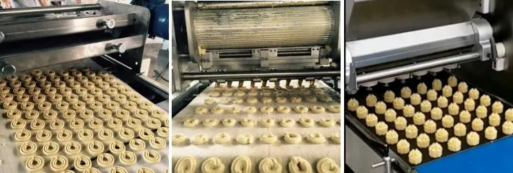 Factory Price Cookie Making Mini Machine Tray Type Rotary Moulder Soft Biscuit Production Line