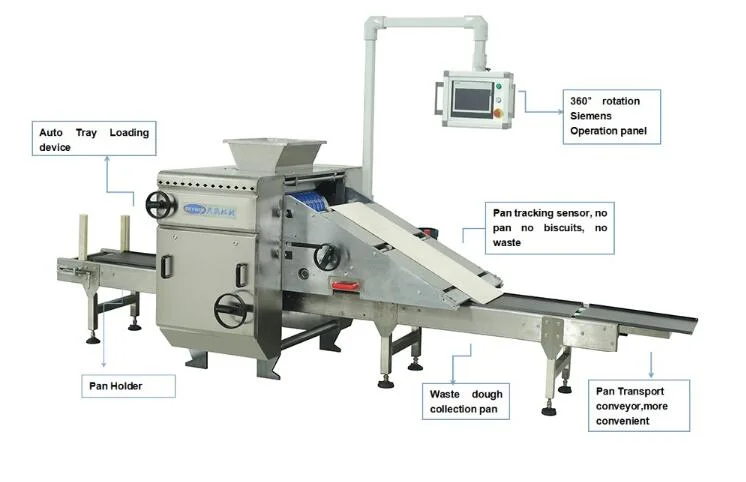 Factory Price Cookie Making Mini Machine Tray Type Rotary Moulder Soft Biscuit Production Line