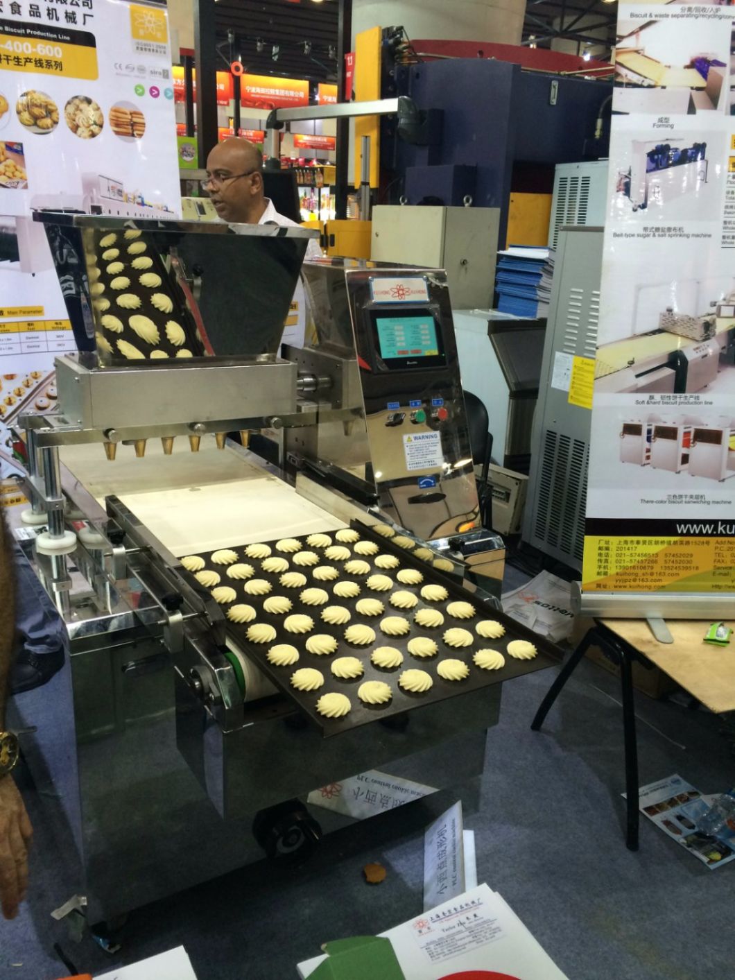 Kh-400 PLC Butter Cookie Machine Manufacturer