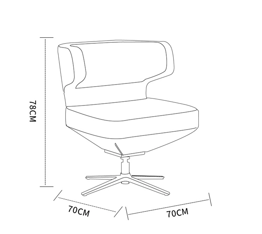 Hotel Wing Back Chair Relax Armchair Modern Designer Lounge Chair
