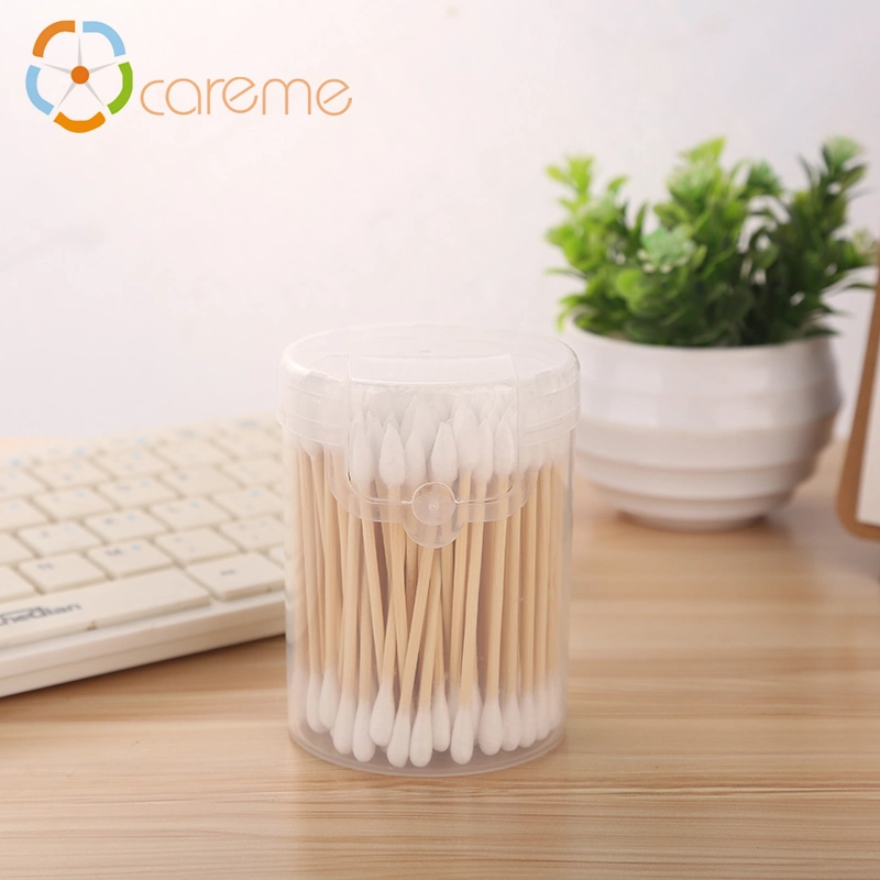 Wooden Stick MSDS Cotton Swab Hotel Mini Cotton Buds