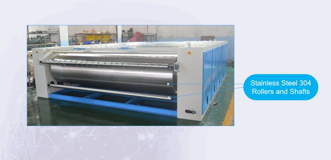 Double Roller Automatic Industrial Bedsheets Ironing Machine Flatwork Ironer for Hotel Laundry