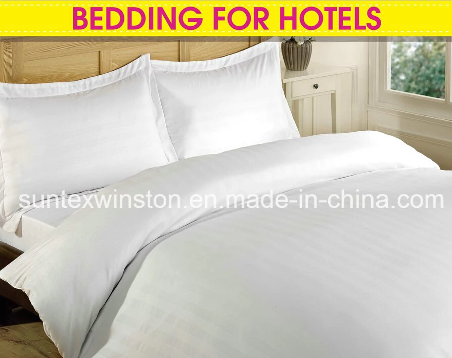 High Quality Hotel Bedding Sets Hotel Stripe Bed Sheet Set