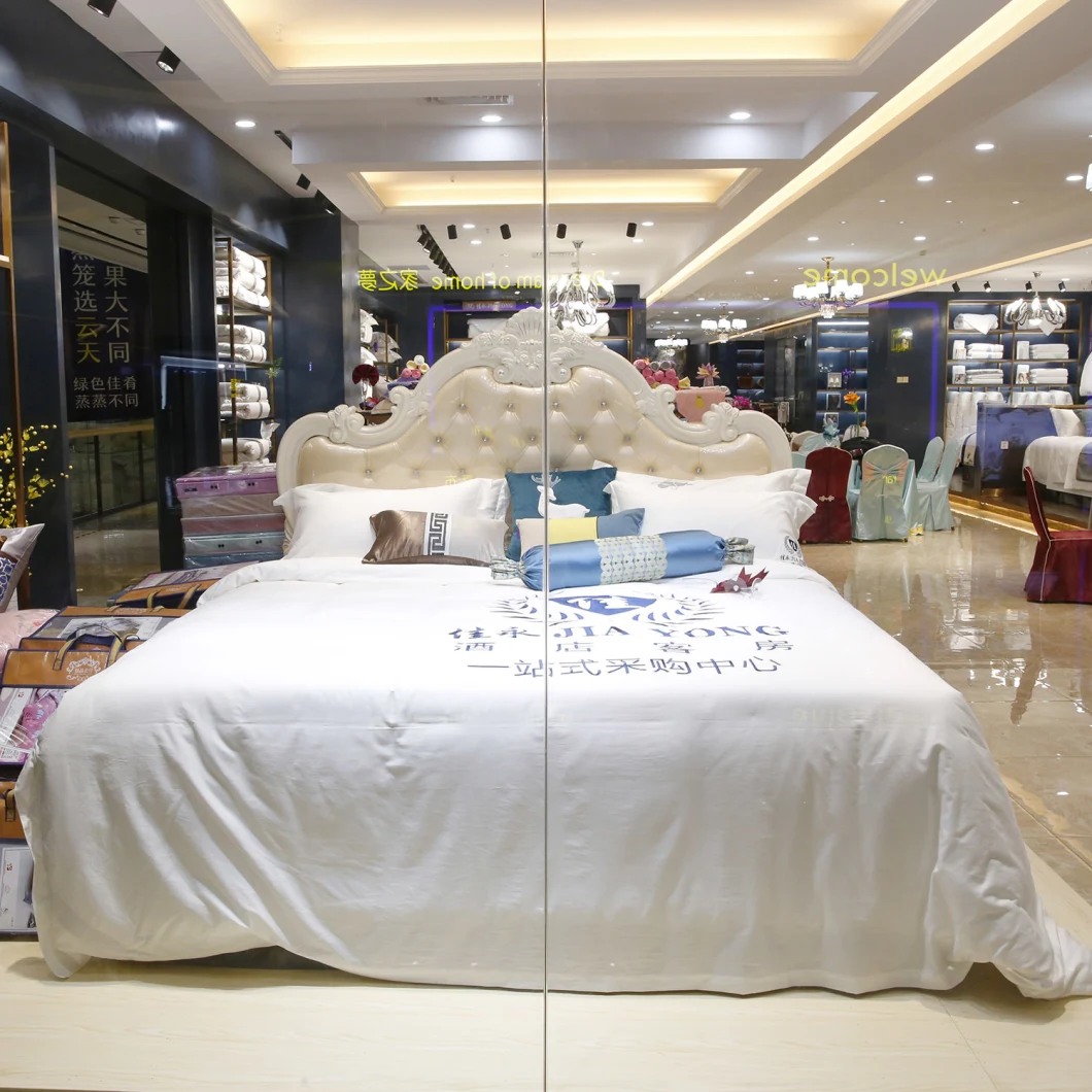 Hotel Style Bedding Set Cotton Fabric for Bed Sheet Duvet Cover with Fitted Sheet