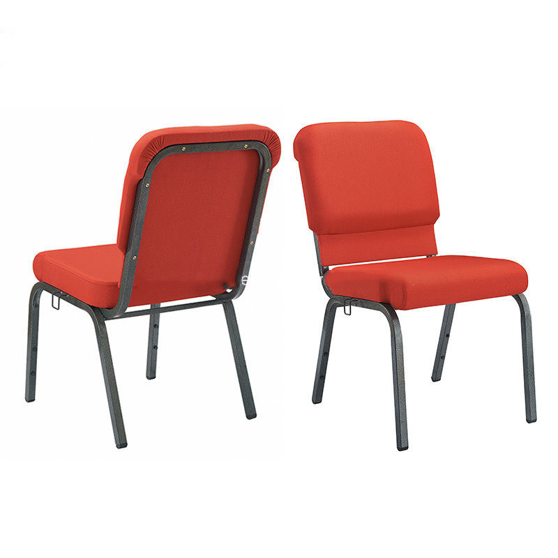 Wholesale Stackable Metal Hotel Furniture Modern Indoor Church Chair
