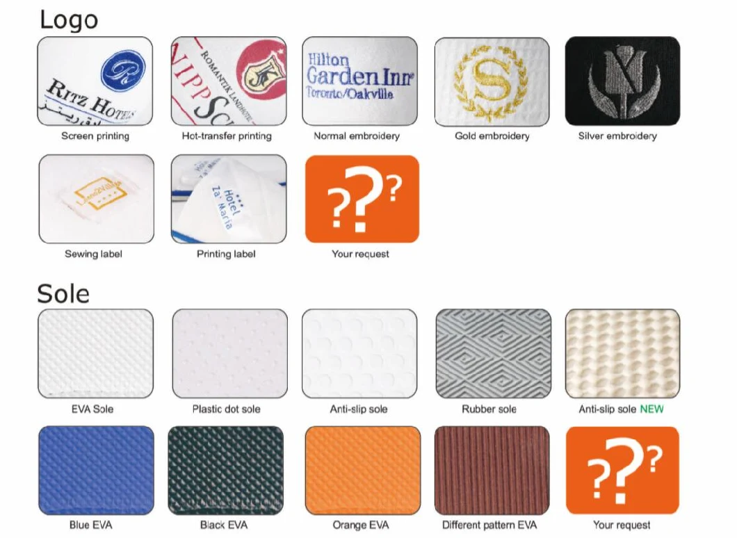 Customized 5 Star Hotel Slippers for Hotel SPA Hotel Slippers Bio Degradable Hotel Slippers