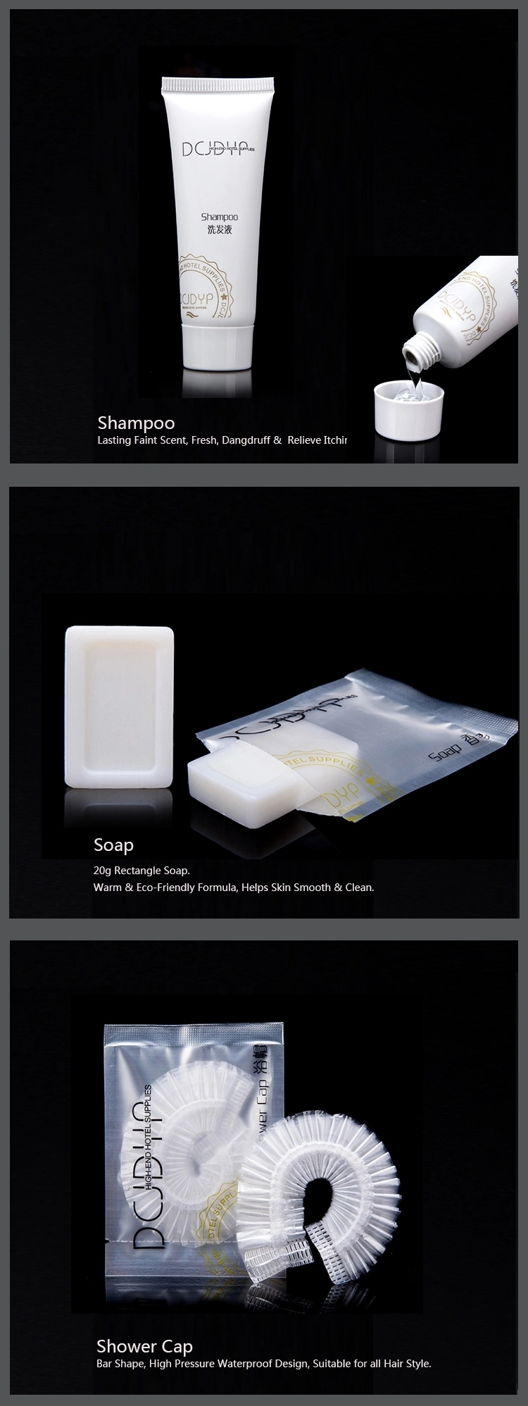 Hotel Amenities Cheap Private Label Mild Hotel Shampoo 30ml for Hotel Guest Room