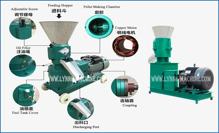 Small Automatic Pellet Feed Making Line for Dairy Farm Animals