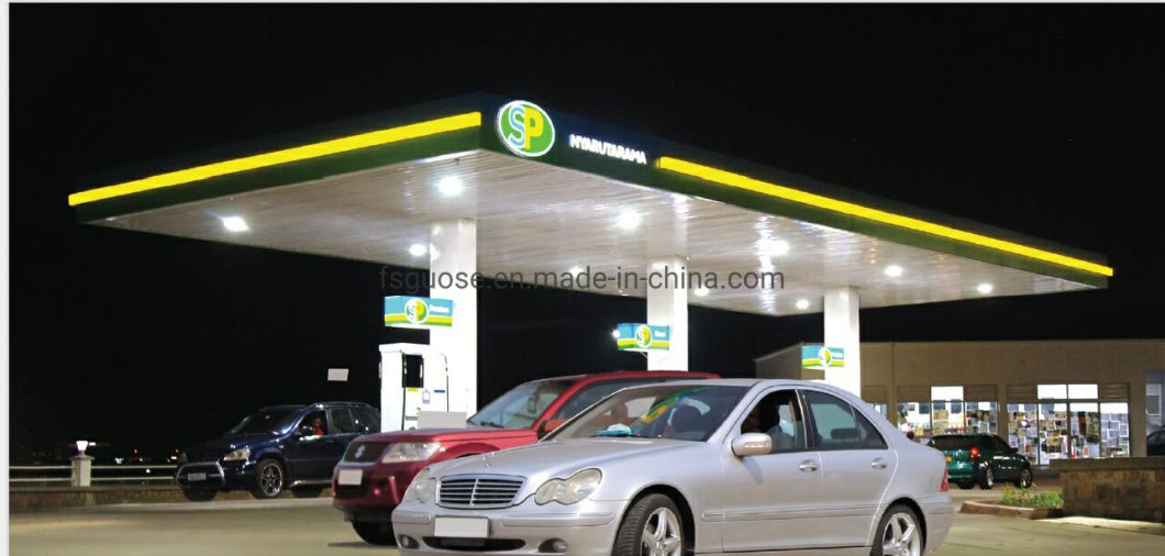 Gas and Petroleum Station Canopy Roofing Prefabricated Steel Structure