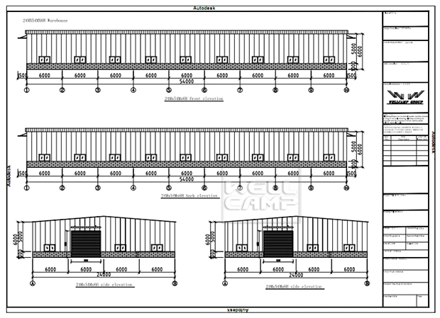 Wellcamp Ready-Build Open Type Light Steel Prefab Cowshed