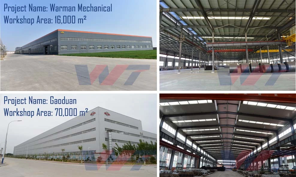 Structural Steel Prefabricated Sheds / Factory Types Portal Frame