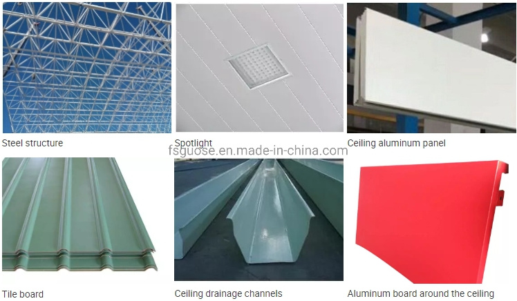 Gas and Petroleum Station Canopy Roofing Prefabricated Steel Structure