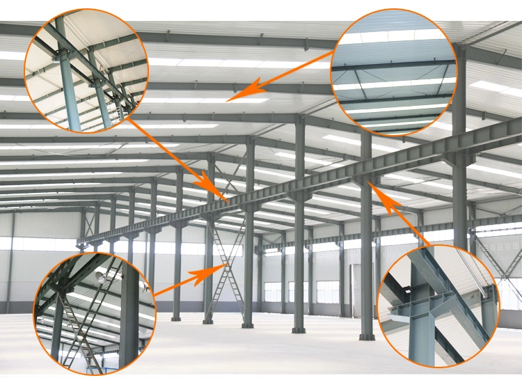 Autoclaved Lightweight Concrete Firewall Steel Frame Structure Workshop