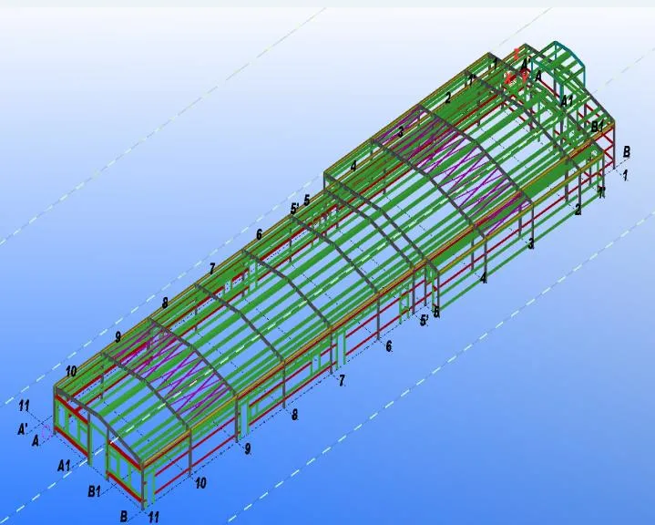 Cow Feeding Industry Prefabricated Building Steel Structure Poultry Shed with Modern Design