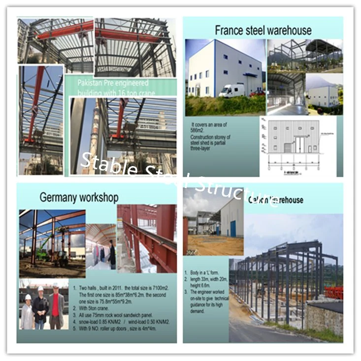 Prefabricated Metro Steel Structure Building Metal Shed with High Quality