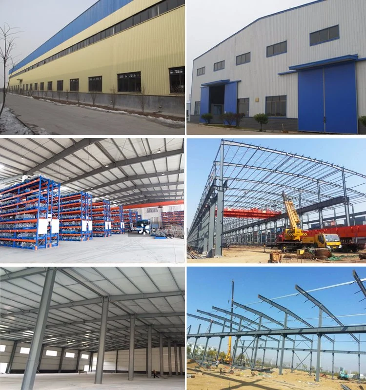 Painting or Hot Galvanized Prefabricated Light Steel Structure Shed for Construction