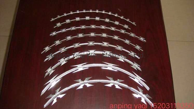 Security Bto-22 Galvanized Razor Barbed Wire Concertina Razor Wire