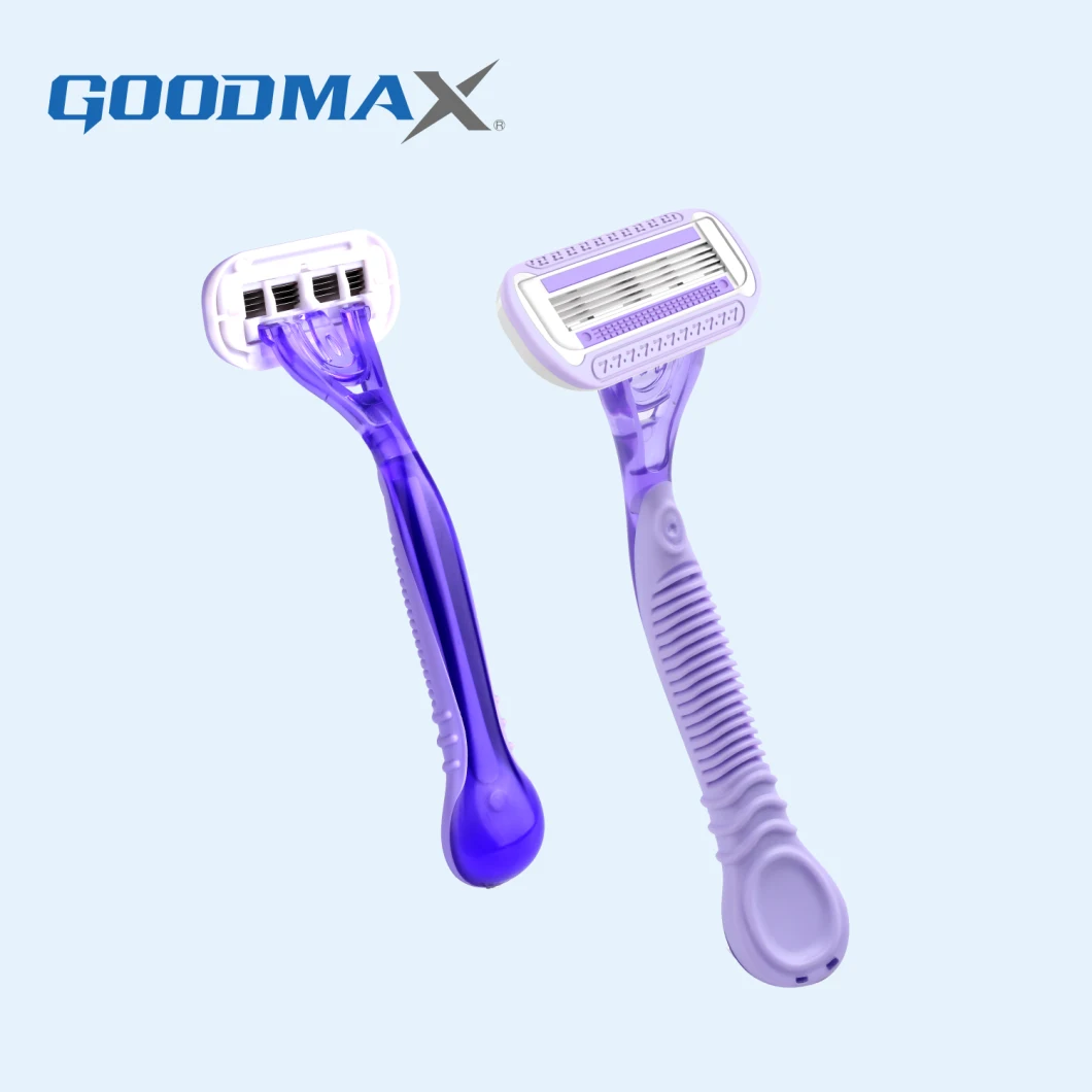 Razor with Four Blade in Blister Package Razor Manufacture China