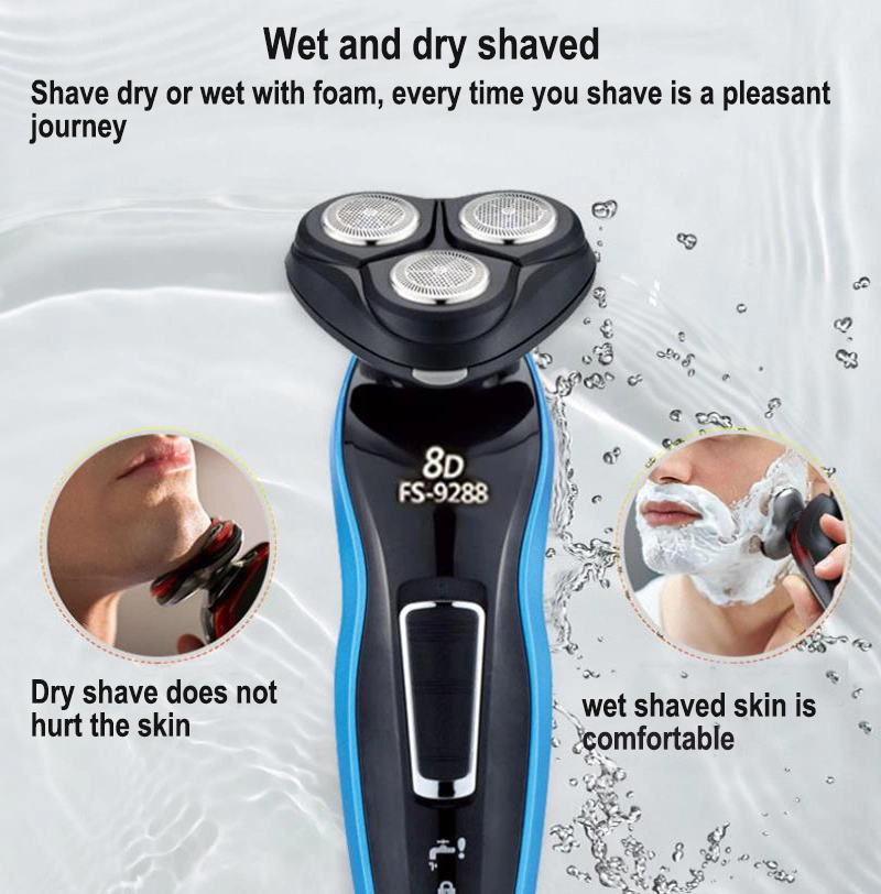 Hocqec Electric Shaver Razor Waterproof Best Mens 4D Electric Razor Shave Machine Electric Shaver