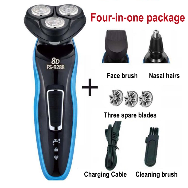 Hocqec Electric Shaver Razor Waterproof Best Mens 4D Electric Razor Shave Machine Electric Shaver