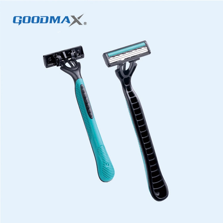 Triple Blade Razor for Men with Well Grasp Handle (disposable razor)