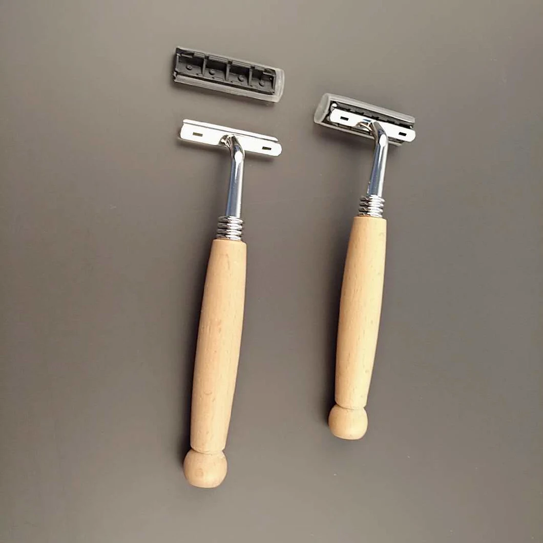 Eco Friendly Natural Bamboo Wooden Disposable Razors Zero Waste