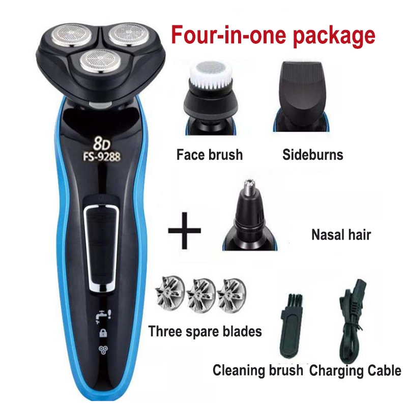 Hocqec Electric Shaver Razor Waterproof Best Mens 4D Electric Razor Shave Machine Electric Shaver