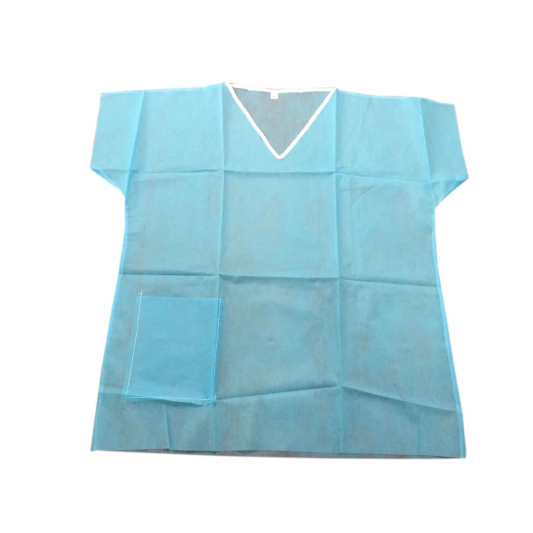 Disposable Nonwoven Medical Lab Coat Cleaning Room Uniform