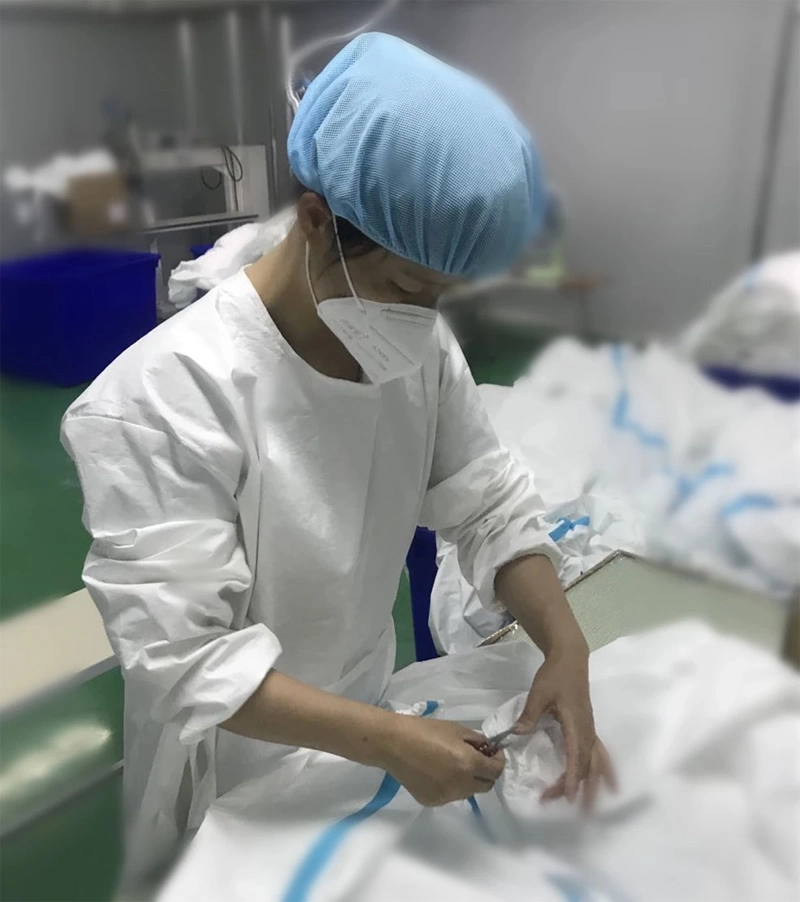 Medical Disposable Isolation Gown Non Woven Protective Clothing Protective Gowns