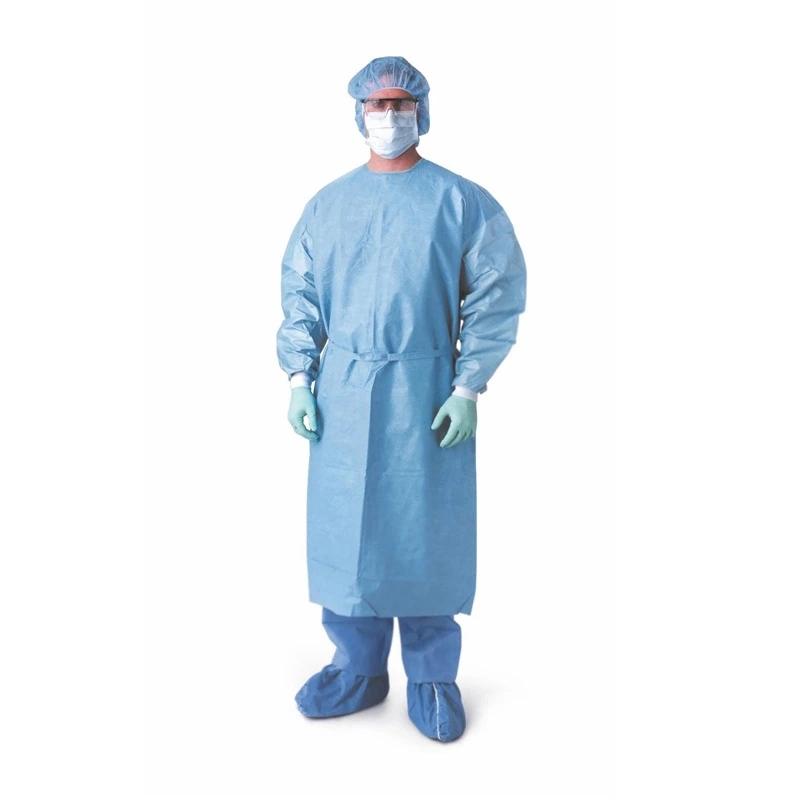 Medical Non Woven Fabrics Sterile Disposable SMS Gown Surgical