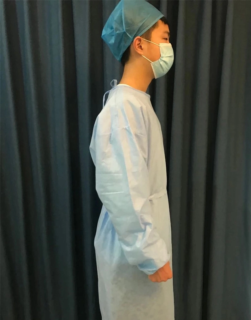 Medical Disposable Isolation Gown Non Woven Protective Clothing Protective Gowns