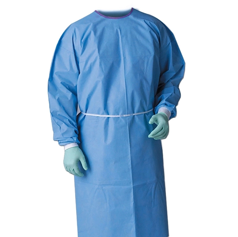 Medical Non Woven Fabrics Sterile Disposable SMS Gown Surgical