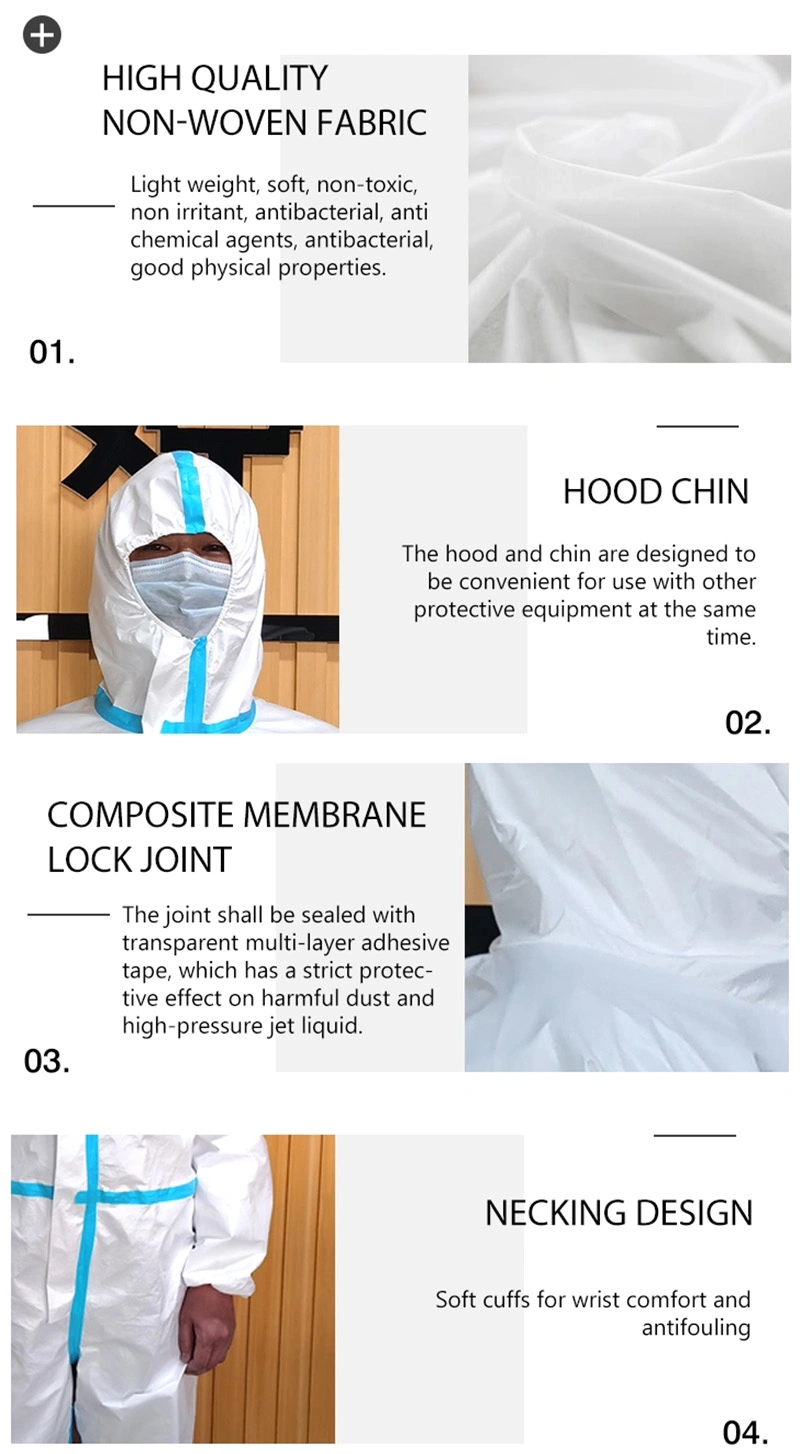 Disposable Protective Clothing Chemical Protective Clothing of Chinese Factory Ex-Factory Price