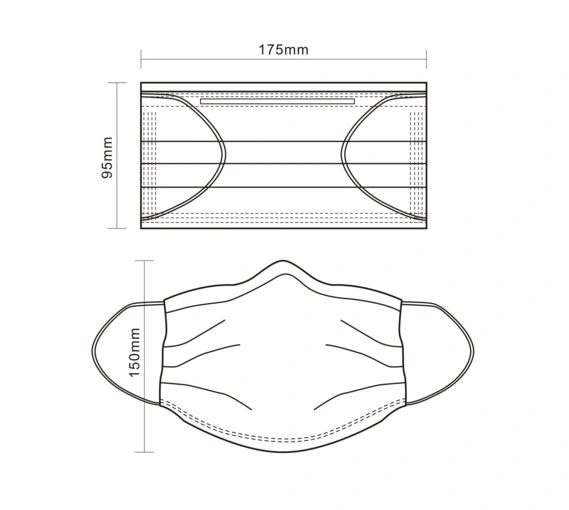 High Quality Beauty Surgical Printed Nonwoven Disposable Face Mask