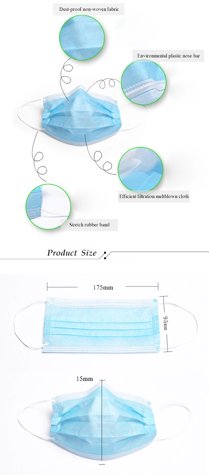 Disposable Face Mask Manufacturer Disposable Mask 3 Ply Factory Respirators & Face Masks