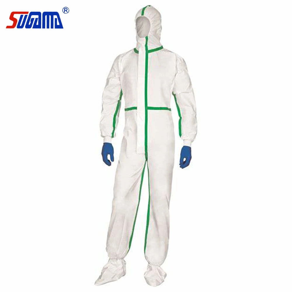 Isolation Hooded Coverall Protection Clothing Suit