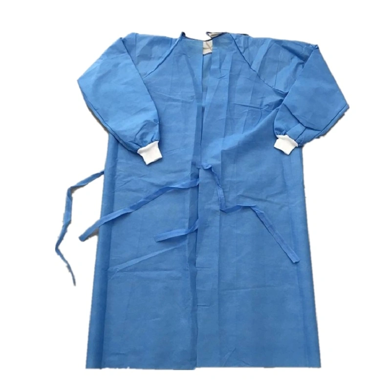 Medical Non Woven Fabrics Sterile Disposable SMS Gown Surgical