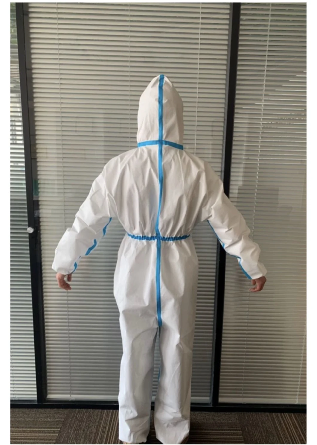 Disposable Protection Clothing Chemical Medical Surgical Safety SMS Microporous Coveralls