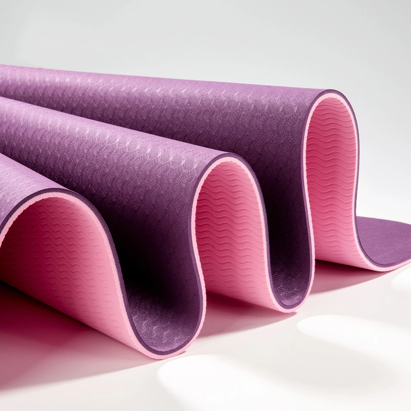 Environmental Protection Widened Thick Non-Slip Non-Slip Mat Custom Yoga Mat Two-Color TPE