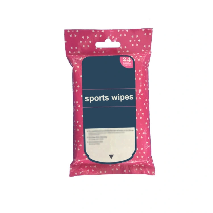 Disposable Biodegradable Spunlace Bamboo Non-Woven Sports Cleaning Wet Wipes