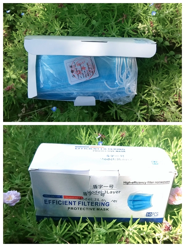 Factory Stock Non-Woven Fabric Face Mask 3ply PP Nonwoven Disposable Protective Face Mask FFP1 FFP2